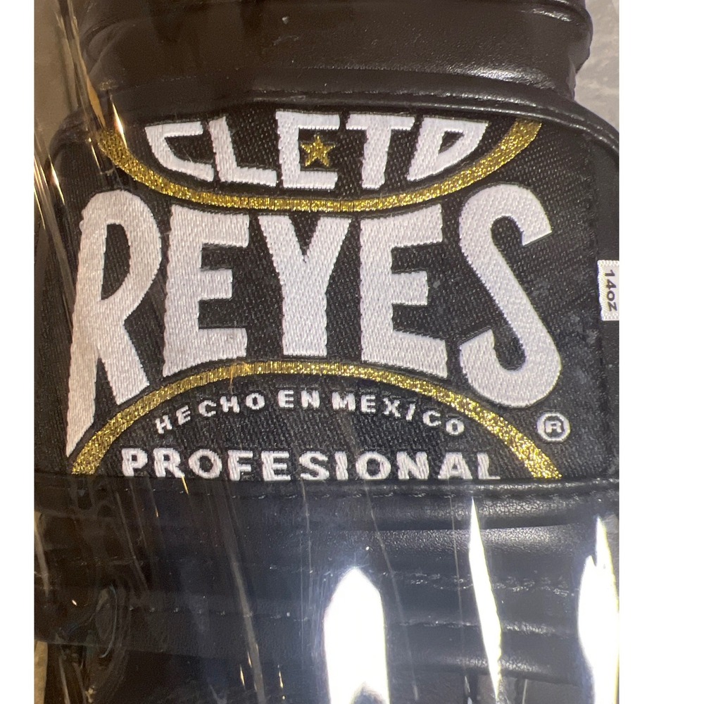 Cleto Reyes Professional Hook and Loop Training Boxing‎ Gloves Black 14oz New